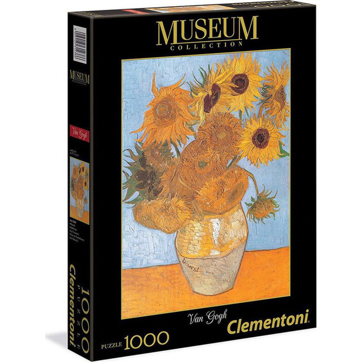 Clementoni Puslespil - Van Gogh Solsikke - Museum - 1000 Brikker