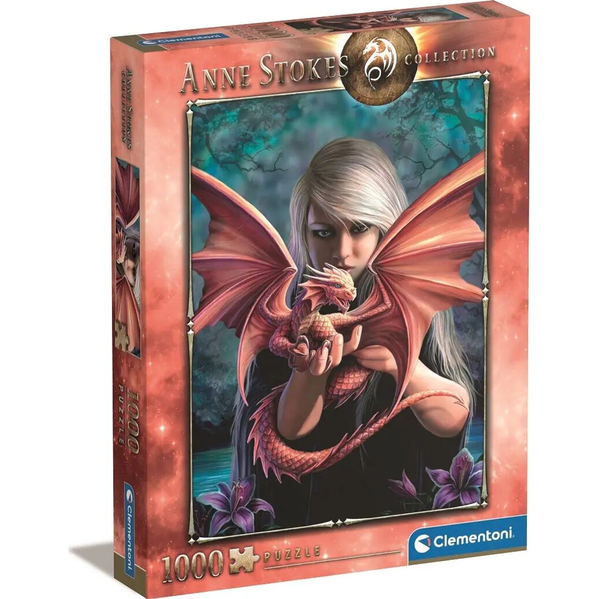 Clementoni Puslespil - Dragonkin - Anne Stokes - 1000 Brikker