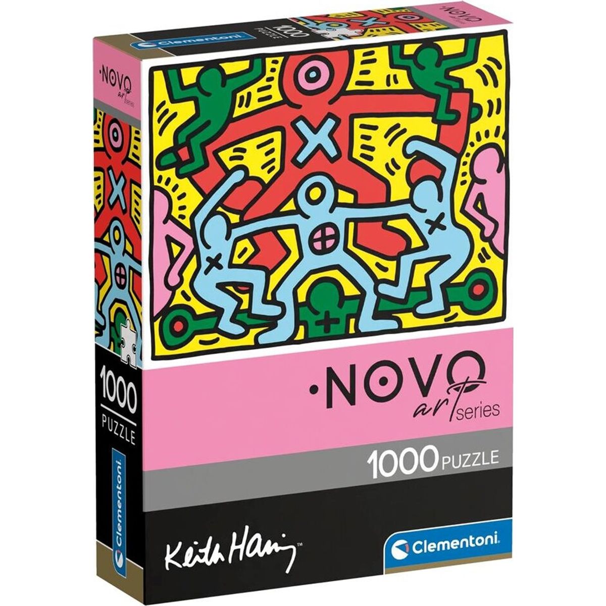 Clementoni Puslespil - Keith Haring - Novo Art - 1000 Brikker