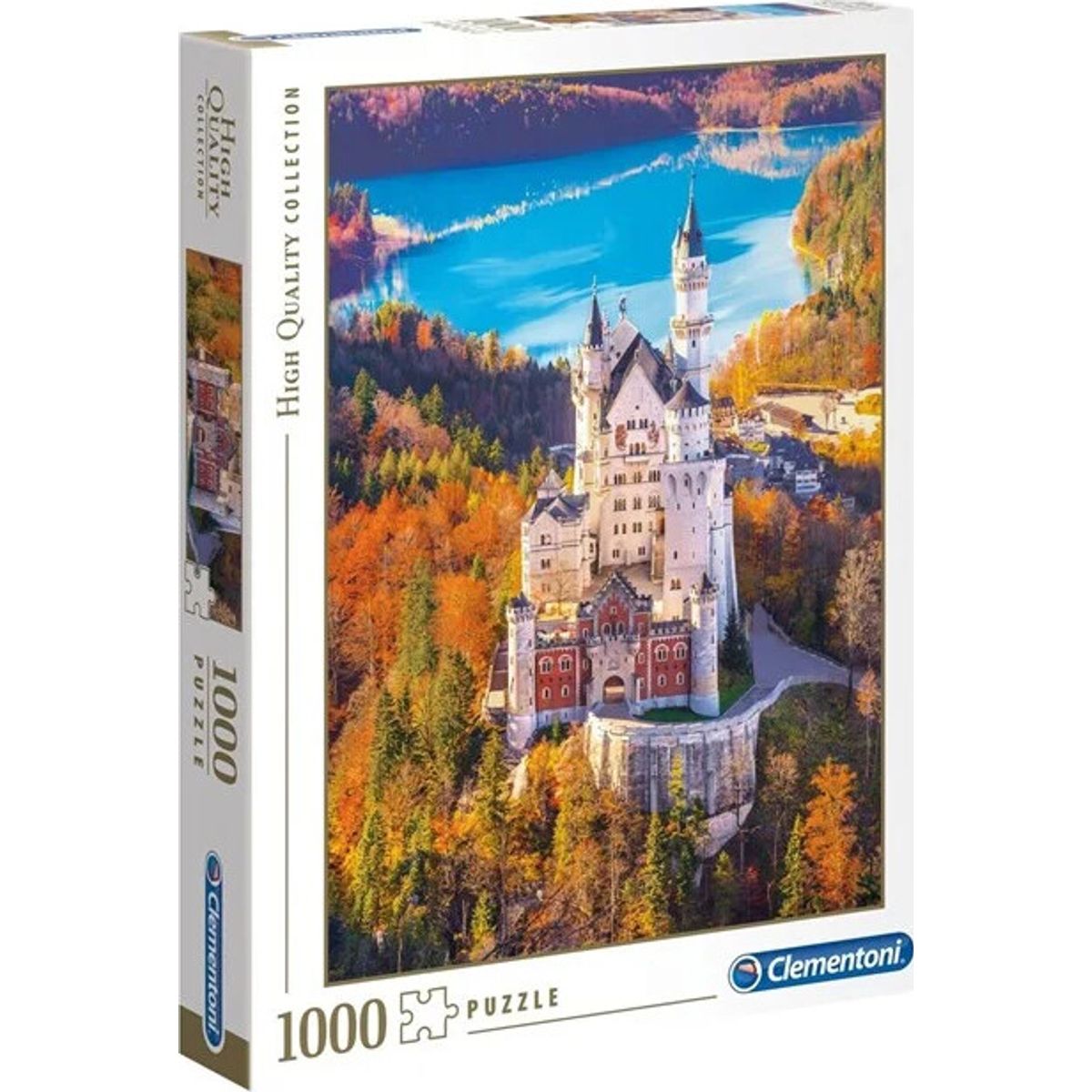 Clementoni Puslespil - Neuschwanstein Slot - High Quality - 1000 Brikker