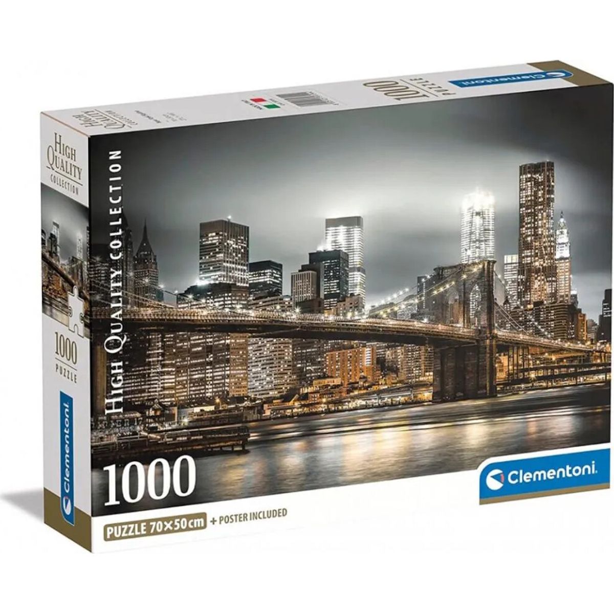 Clementoni Puslespil - New York - High Quality - 1000 Brikker