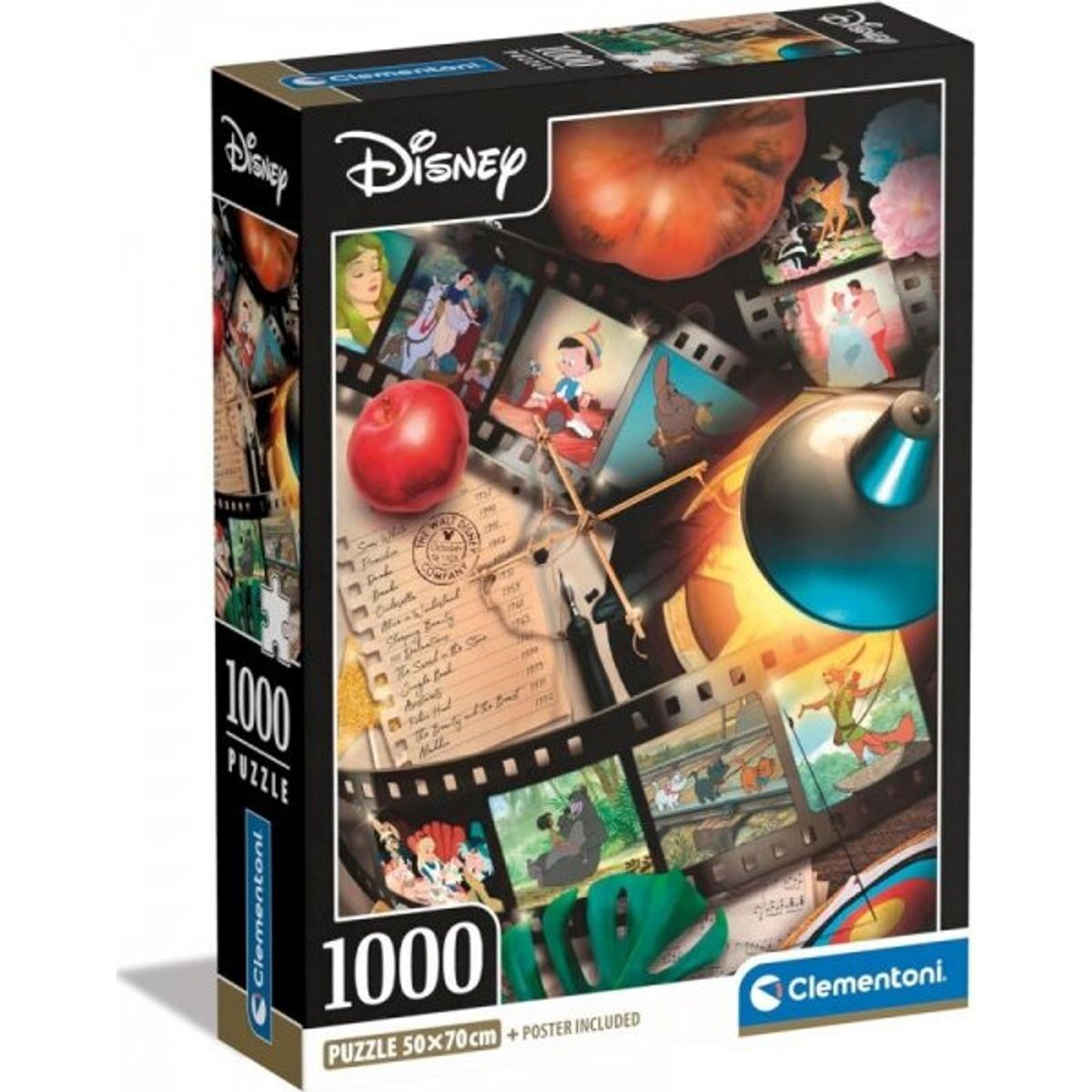 Disney Puslespil - Klassiske Disney Film - 1000 Brikker