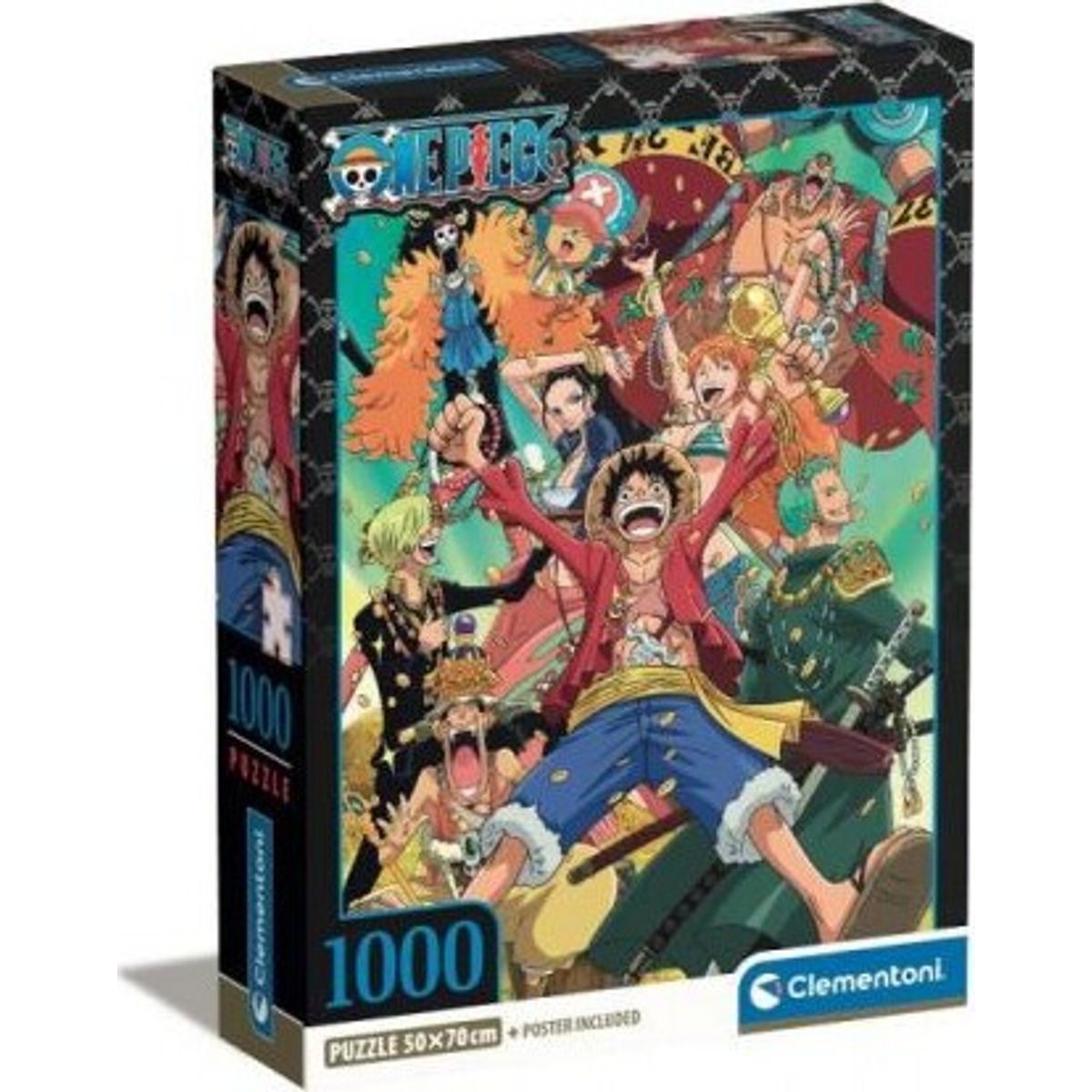 Clementoni Puslespil - One Piece - 1000 Brikker