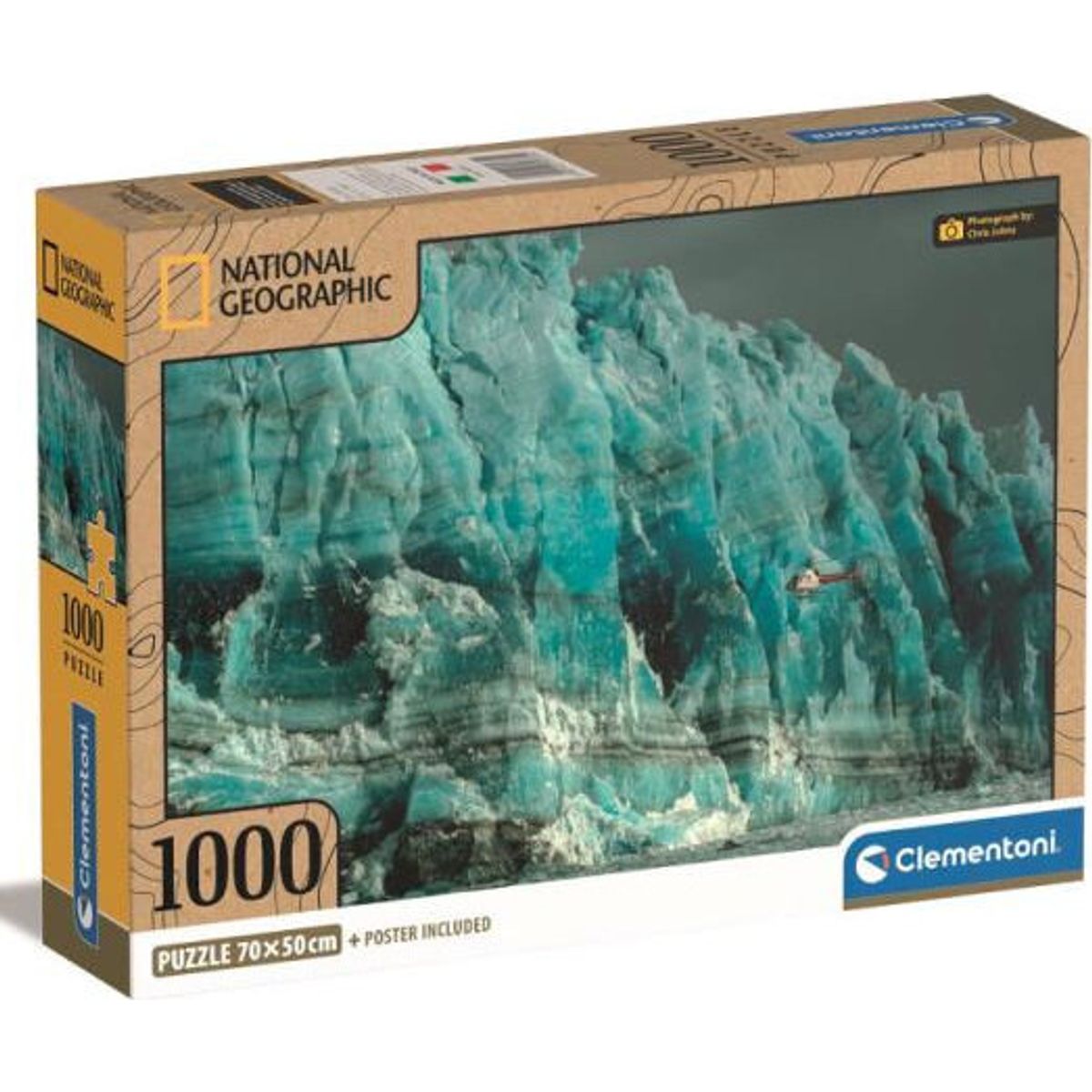 Clementoni Puslespil - National Geographic Hubbard Glacier - 1000 Brikker