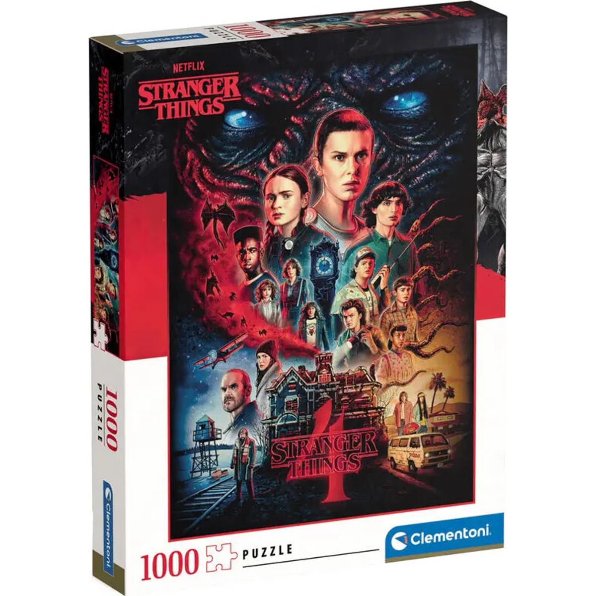 Stranger Things Puslespil - 1000 Brikker - Clementoni