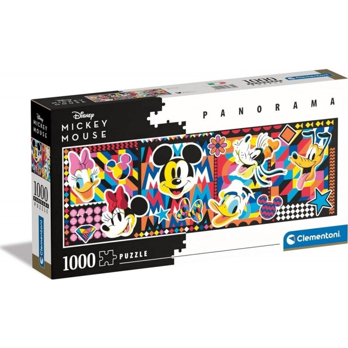 Mickey Mouse Puslespil - Panorama - 1000 Brikker - Clementoni