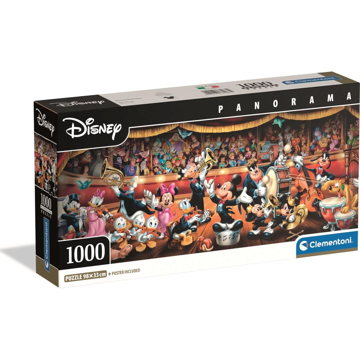 1000 Puslespil Panorama Hqc Disney Orchestra Brikker