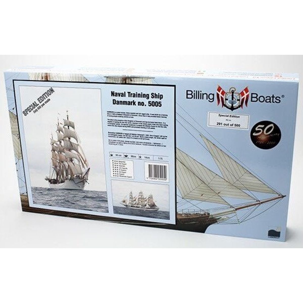 Billing Boats - Skoleskibet Danmark 5005 - 1:75- Bb5005