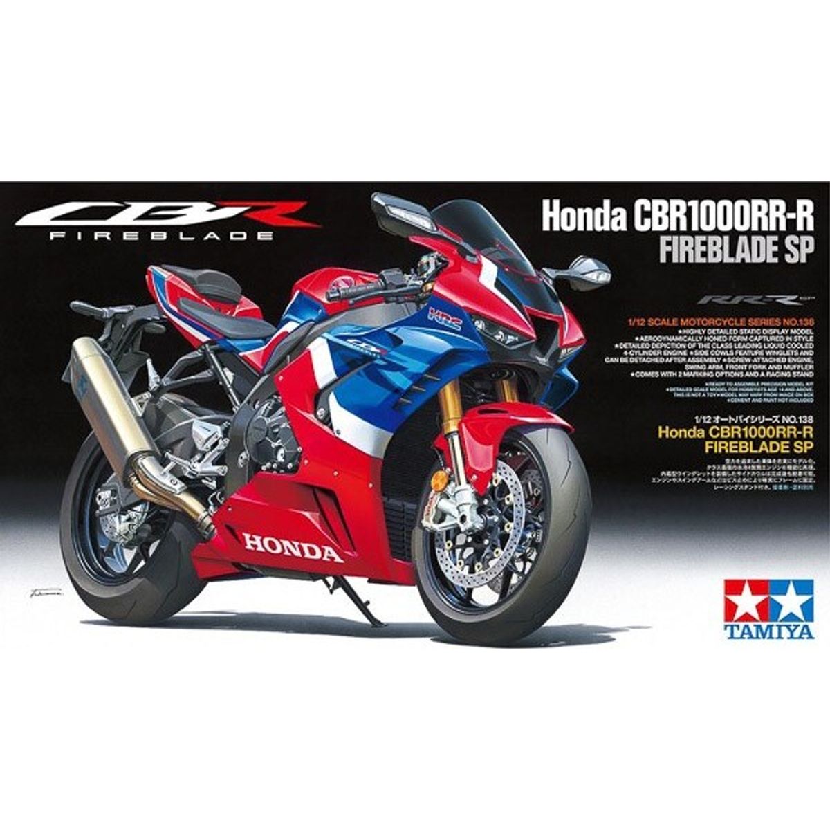 Tamiya - Honda Cbr1000rr-r Fireblade Sp Byggesæt - 1:12 - 14138