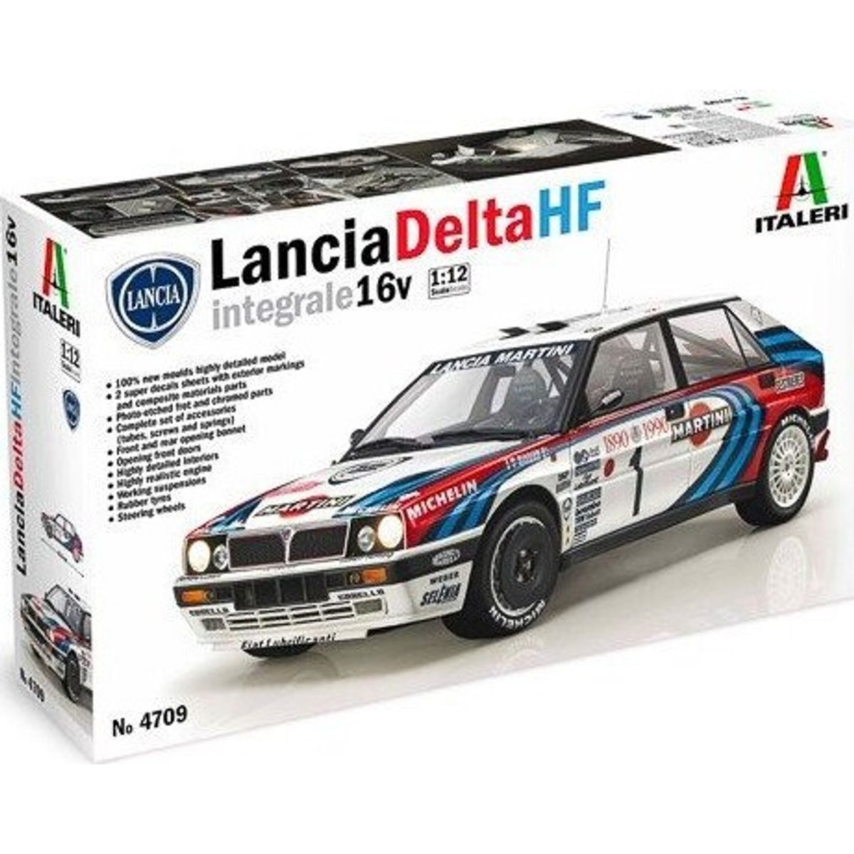 Italeri - Lancia Delta Hf Bil Byggesæt - 1:12 - 4709