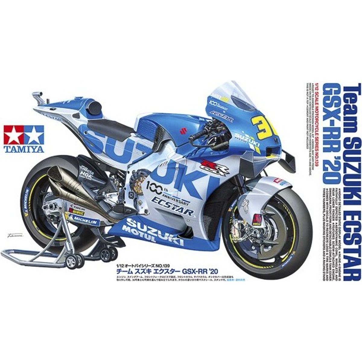 Tamiya - Team Suzuki Ecstar Gsx-rr '20 Byggesæt - 1:12 - 14139