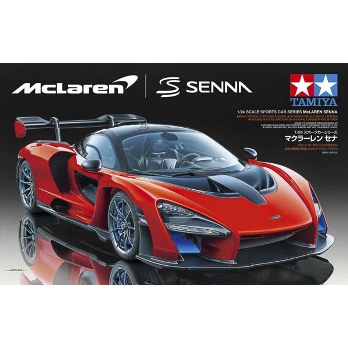 Tamiya - Mclaren Senna Modelbil Byggesæt - 1:24 - 24355