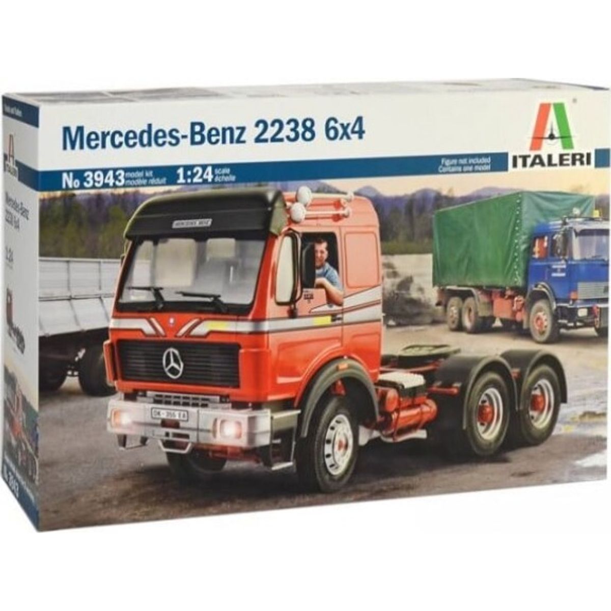 Italeri - Mercedes Benz 2238 Lastbil Byggesæt - 1:24 - 3943