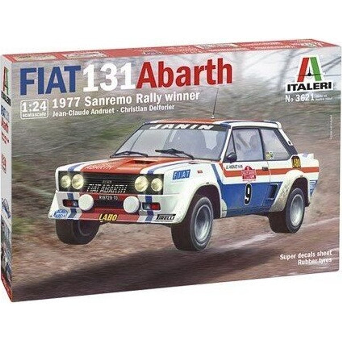 Italeri - Fiat 131 Abarth Bil Byggesæt - 1:24 - 3621