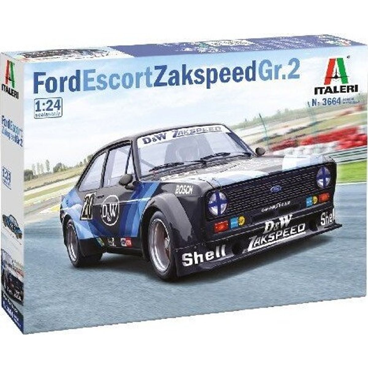 Italeri - Ford Escort Bil Byggesæt - 1:24 - 3664