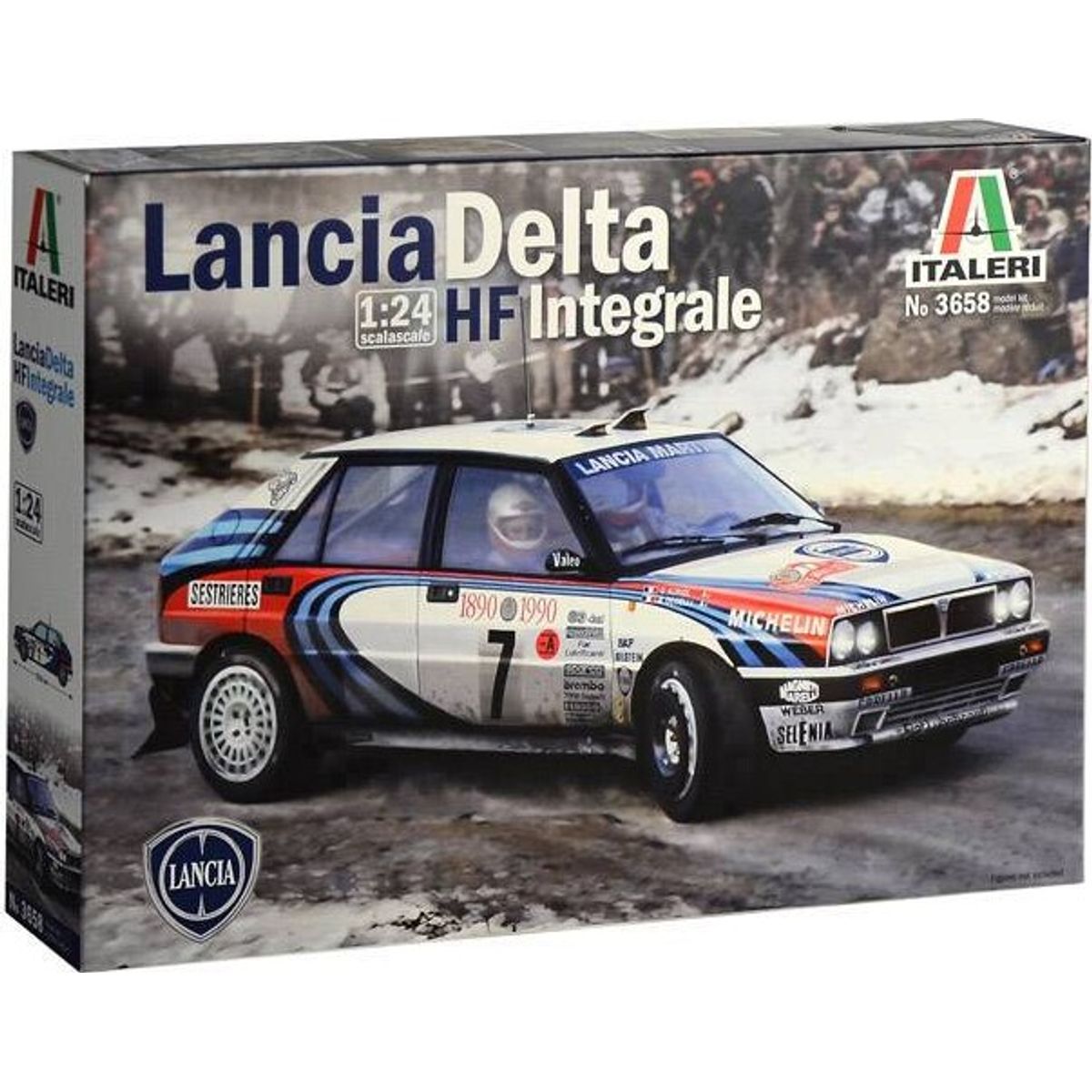 Italeri - Lancia Delta Hf Integrale Bil Byggesæt - 1:24 - 3658