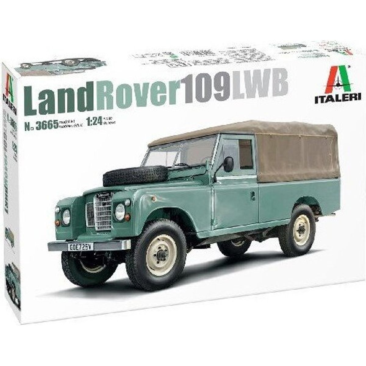 Italeri - Land Rover Bil Byggesæt - 1:24 - 3665