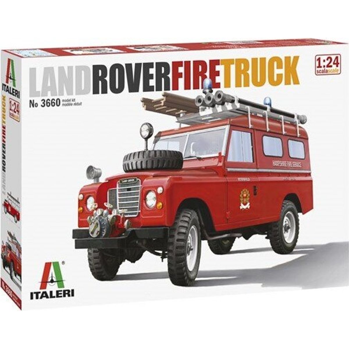 Italeri - Land Rover Brandbil Byggesæt - 1:24 - 3660