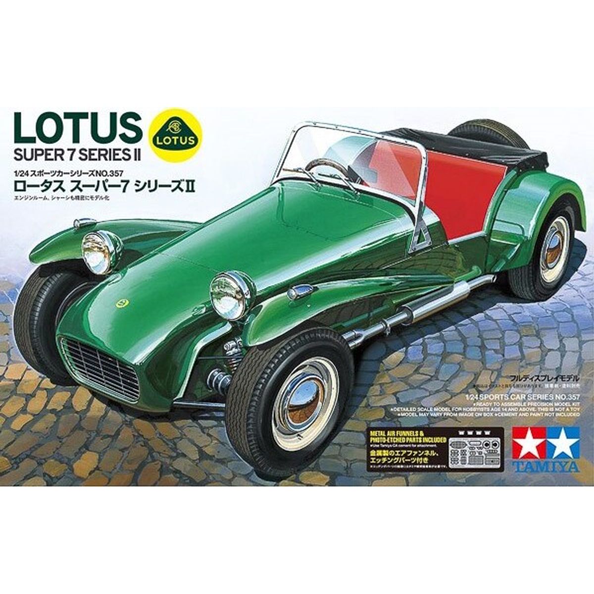 Tamiya - Lotus Super 7 Series Ii Modelbil Byggesæt - 1:24 - 24357