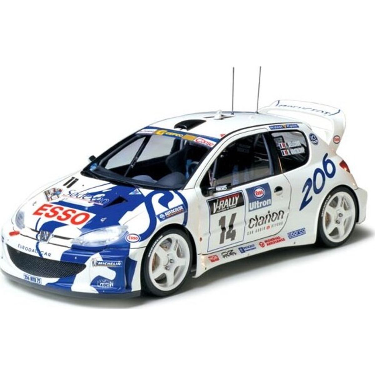 Tamiya - Peugeot 206 Wrc Modelbil Byggesæt - 1:24 - 24221