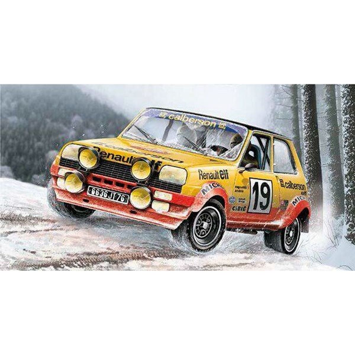 Italeri - Renault R5 Bil Byggesæt - 1:24 - Alpine Rally - 3652