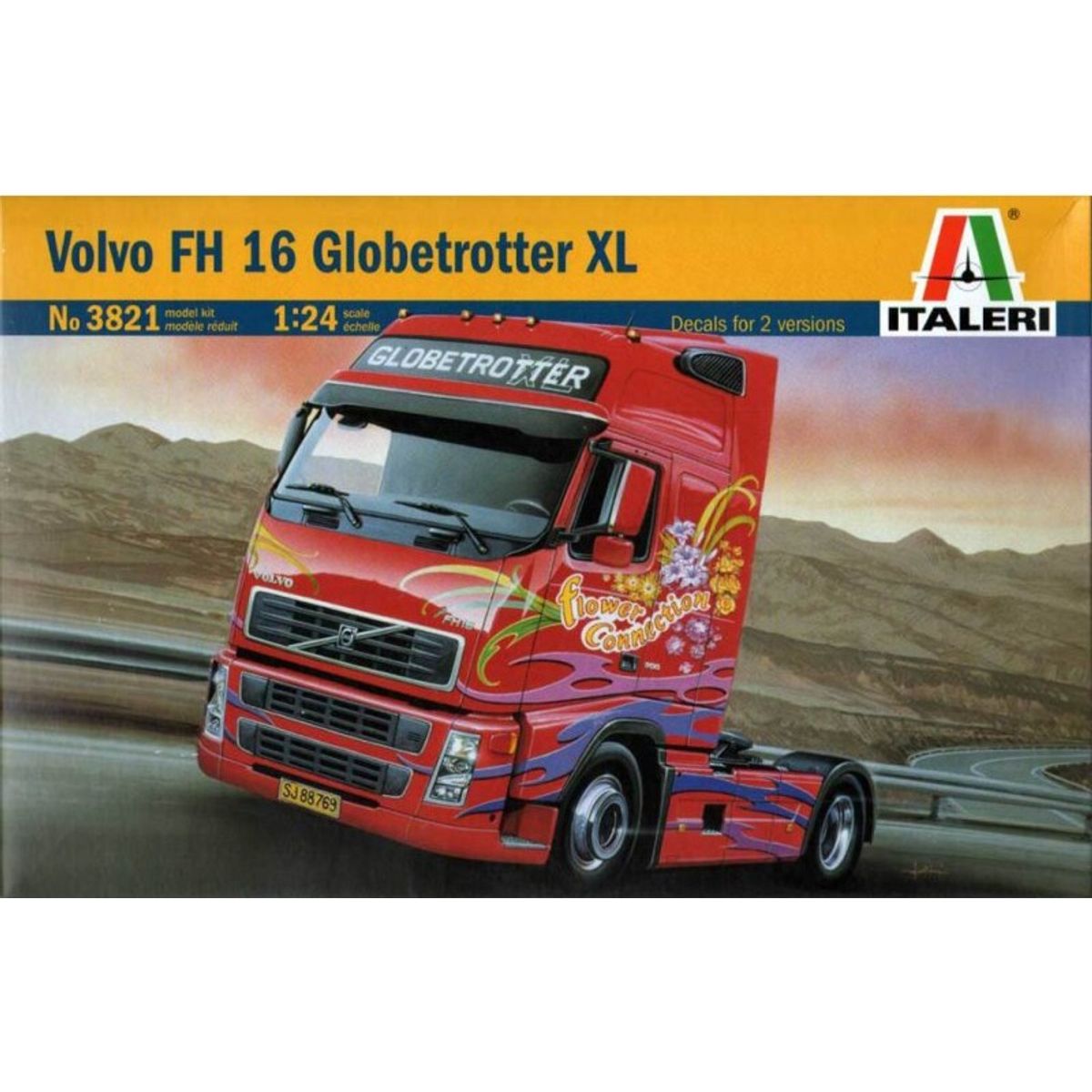 Italeri - Volvo Fh16 Globetrotter Xl Lastbil Byggesæt - 1:24 - 3821