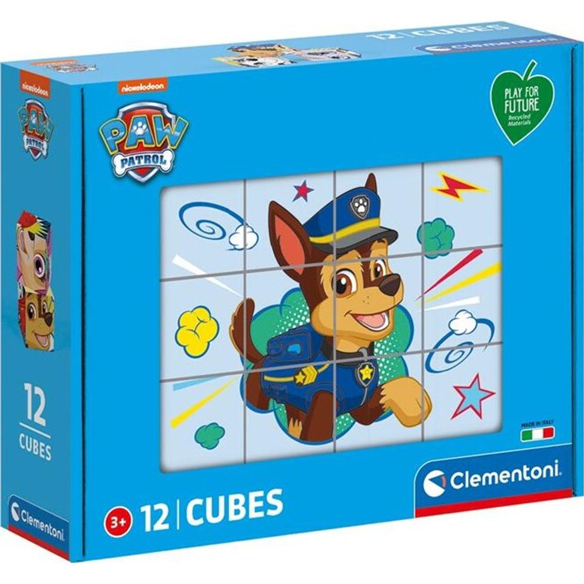 Paw Patrol Puslespil - 12 Kuber - Clementoni