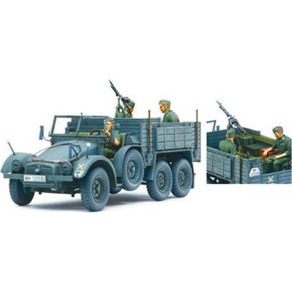 Tamiya - 6x4 Truck Krupp Protze Kfz.70 Person Carrier Byggesæt - 1:35 - 35317