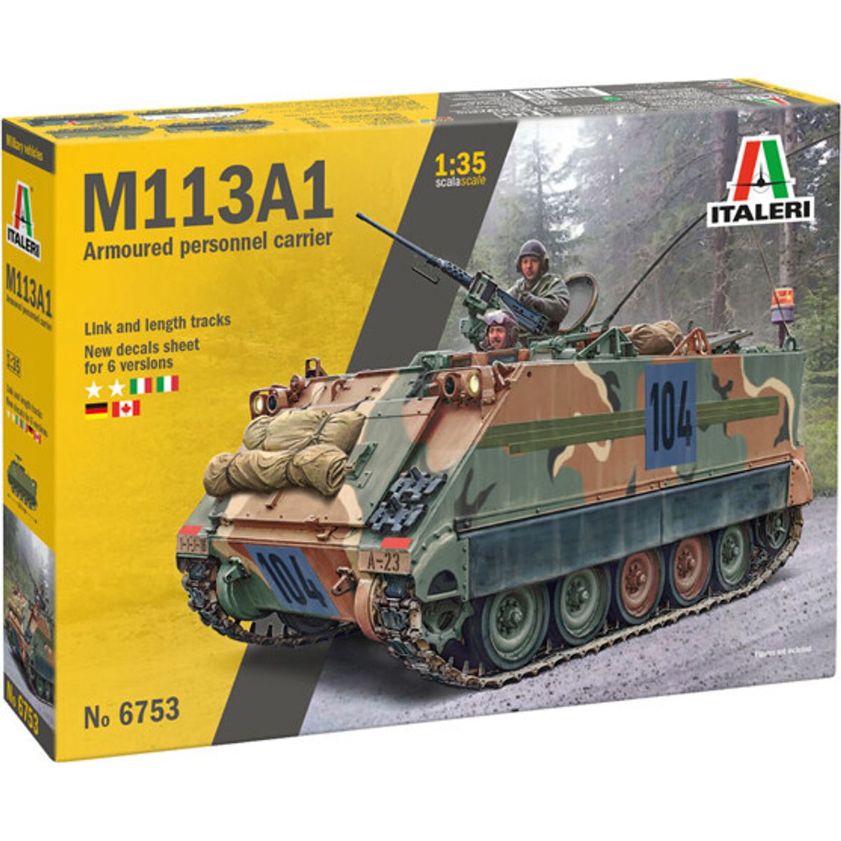 Italeri - M-113a1 Model Tank Byggesæt - 1:35 6753