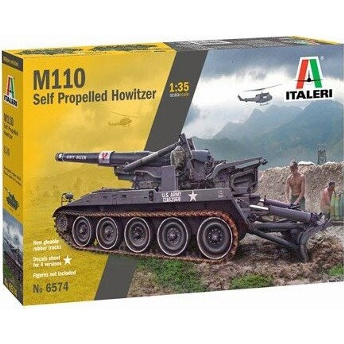 Italeri - M110 Tank Byggesæt - 1:35 - 6574