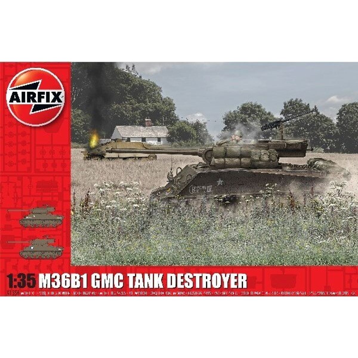 Airfix - M36b1 Gmc Tank Destroyer Byggesæt - 1:35 - A1356