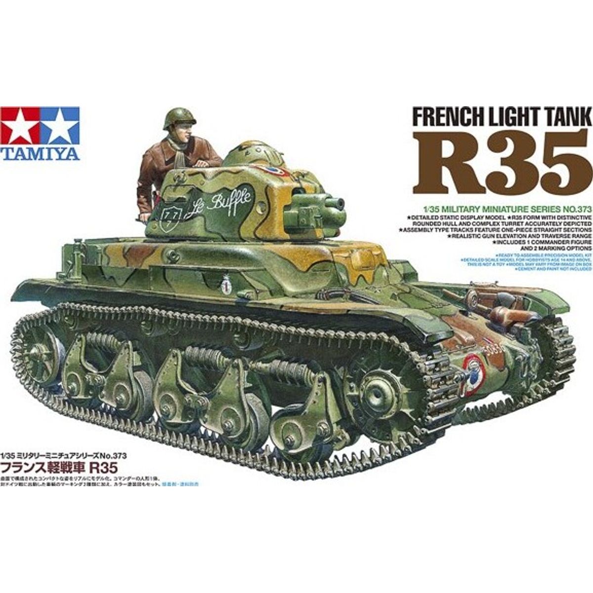 Tamiya - R35 French Light Tank Byggesæt - 1:35 - 35373