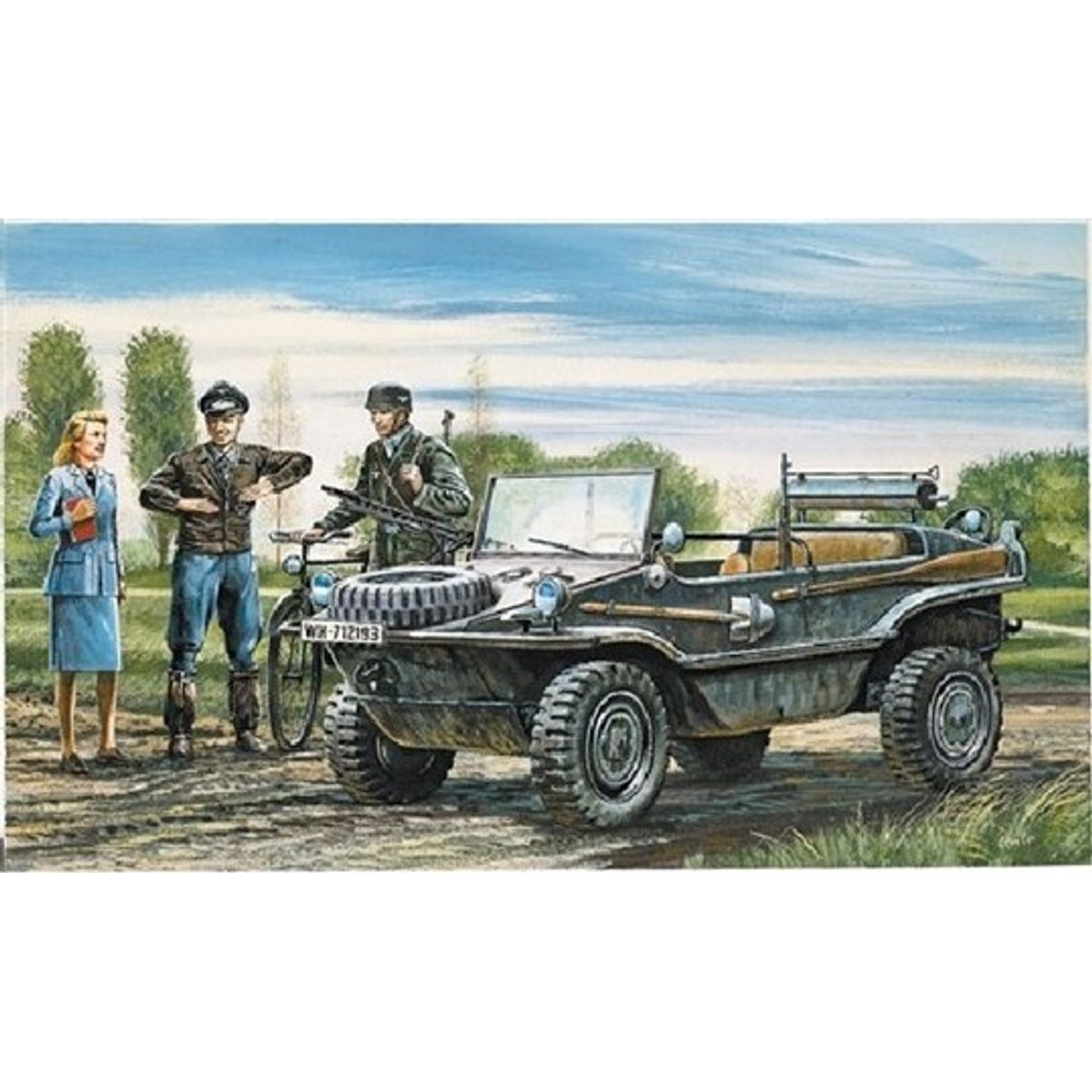 Italeri - Kfz. 69 Schwimmwagen Byggesæt - 1:35 - 0313s