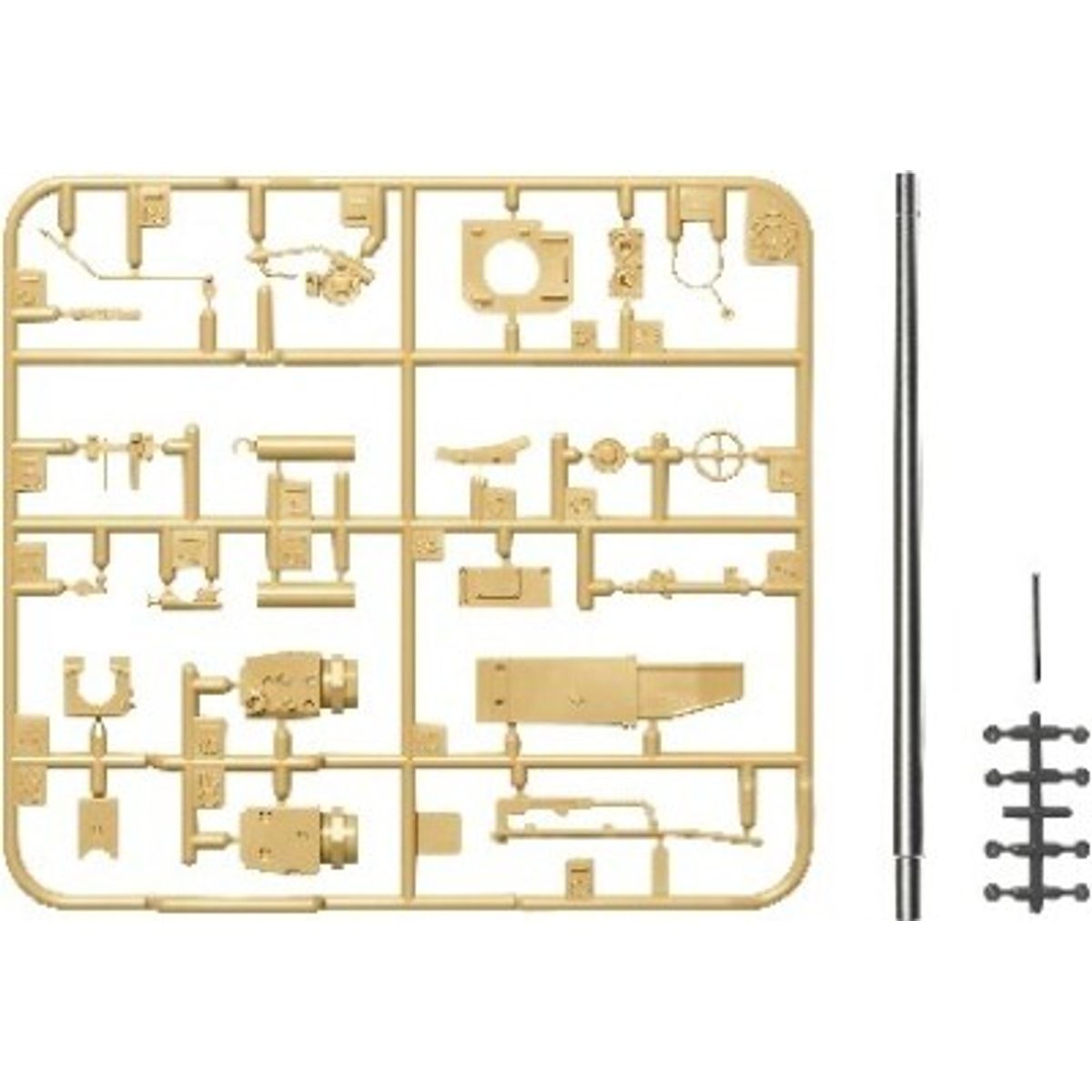 Tamiya - Lang Metal Barrel Til Model Tanks - 1/35 - 12660