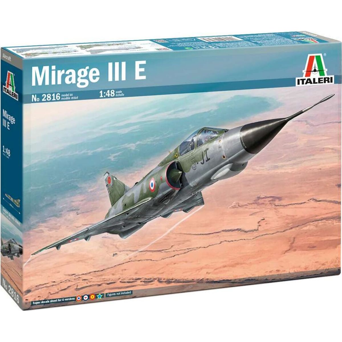 Italeri - Mirage Iii E Model Fly Byggesæt - 1:48 - 2816