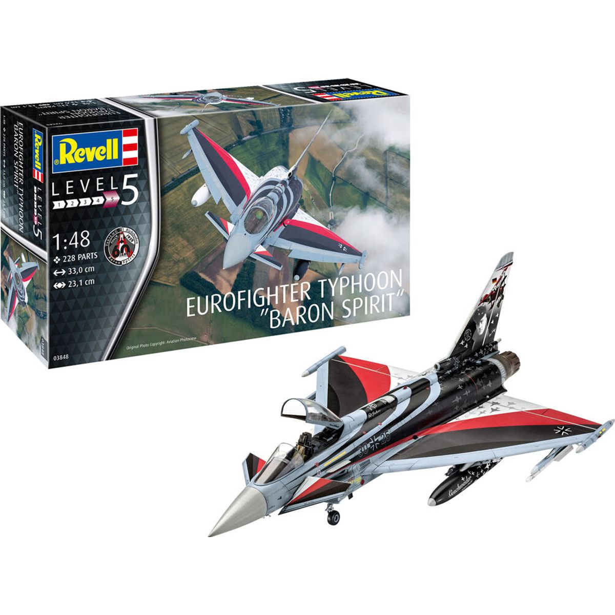 Revell - Eurofighter Typhoon Baron Spirit Modelfly Byggesæt - 1:48 - Level 5 - 03848