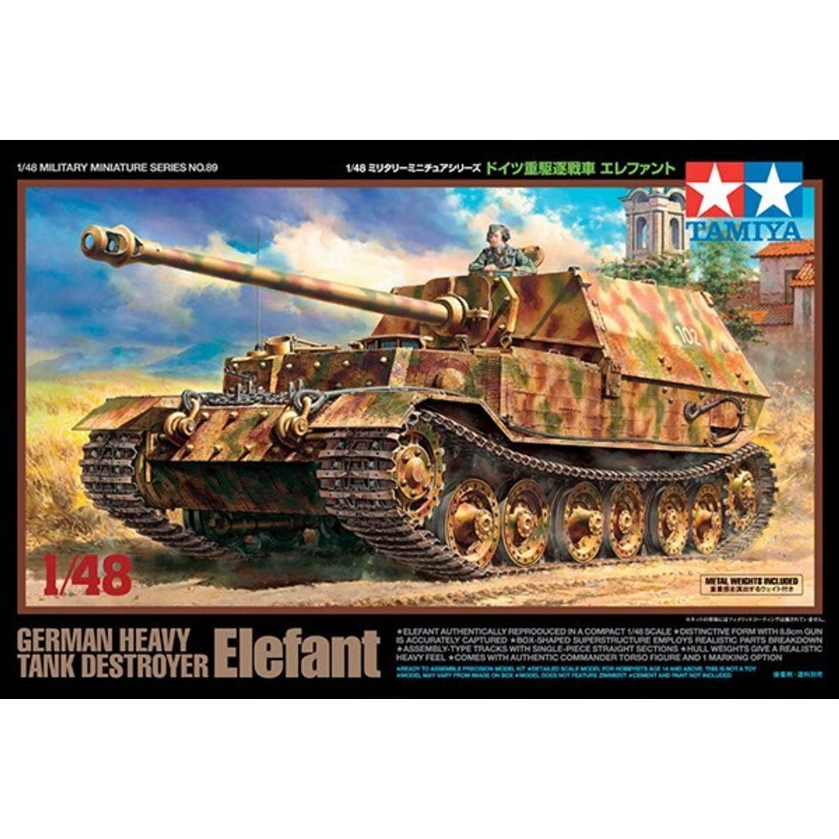 Tamiya - Elefant Tank Destroyer Byggesæt - 1:48 - 32589