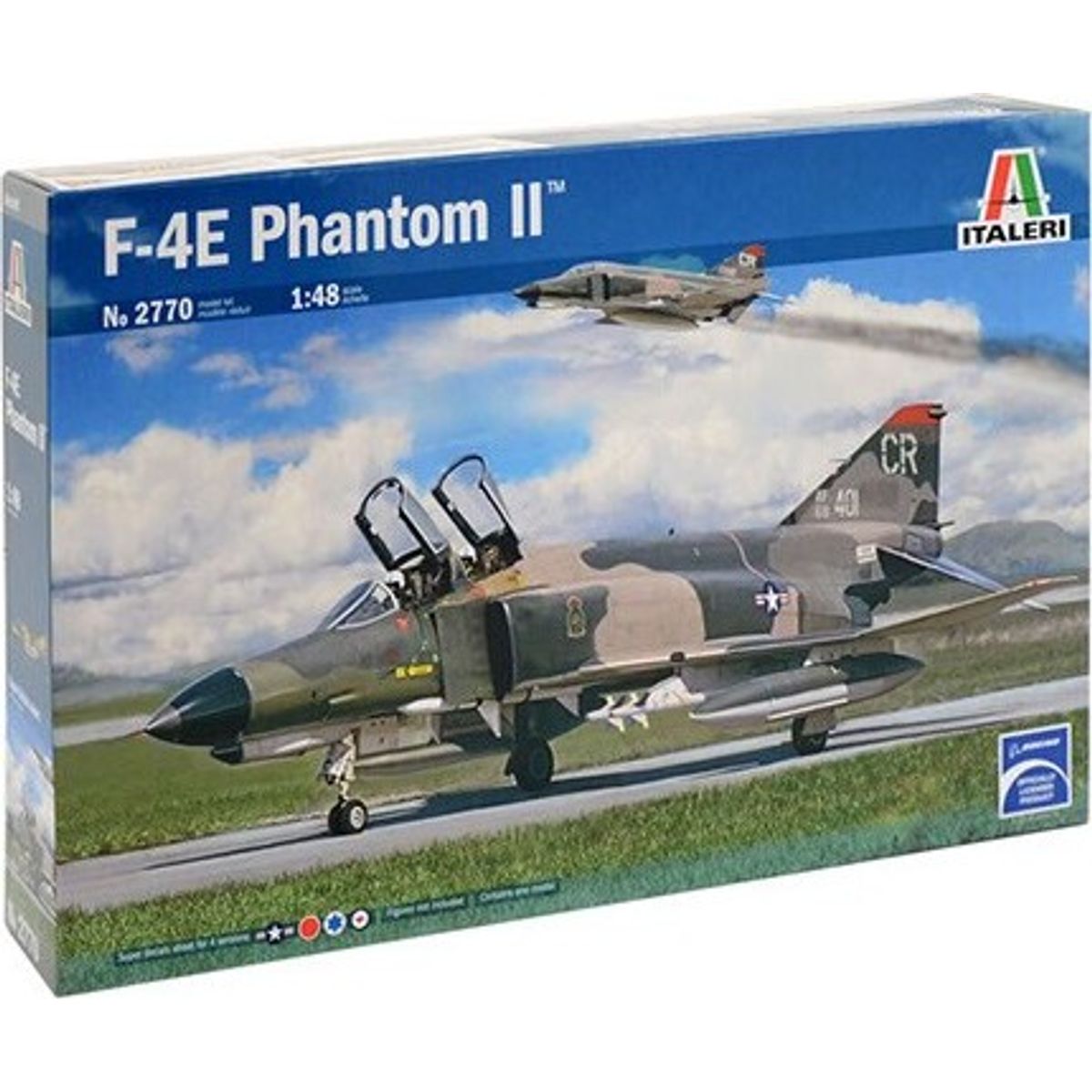 Italeri - F-4e Phantom Ii Model Fly Byggesæt - 1:48 - 2770