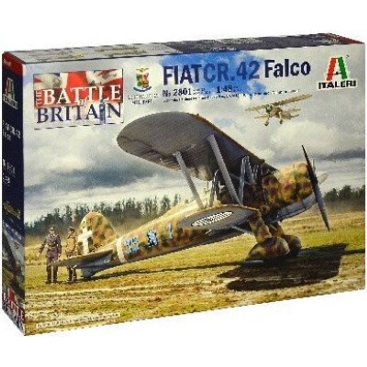 Italeri - Fiat Cr 42 Falco Fly Byggesæt - 1:48 - 2801