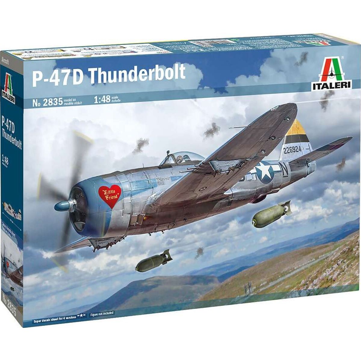 Italeri - P-47d Thunderbolt E.t.o. Fly Byggesæt - 1:48 - 2835