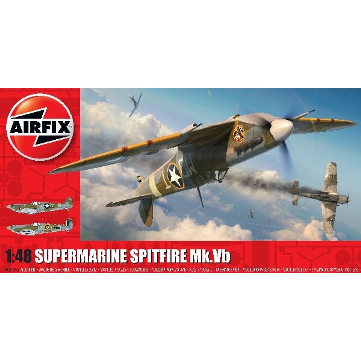 Airfix - Supermarine Spitfire Mk.vb Fly Byggesæt - 1:48 - A05125a