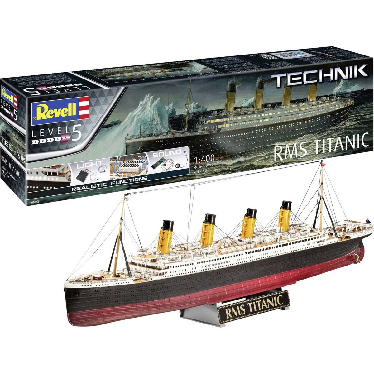 Revell Technik - Rms Titanic Skib Byggesæt - 1:400 - Level 5 - 00458