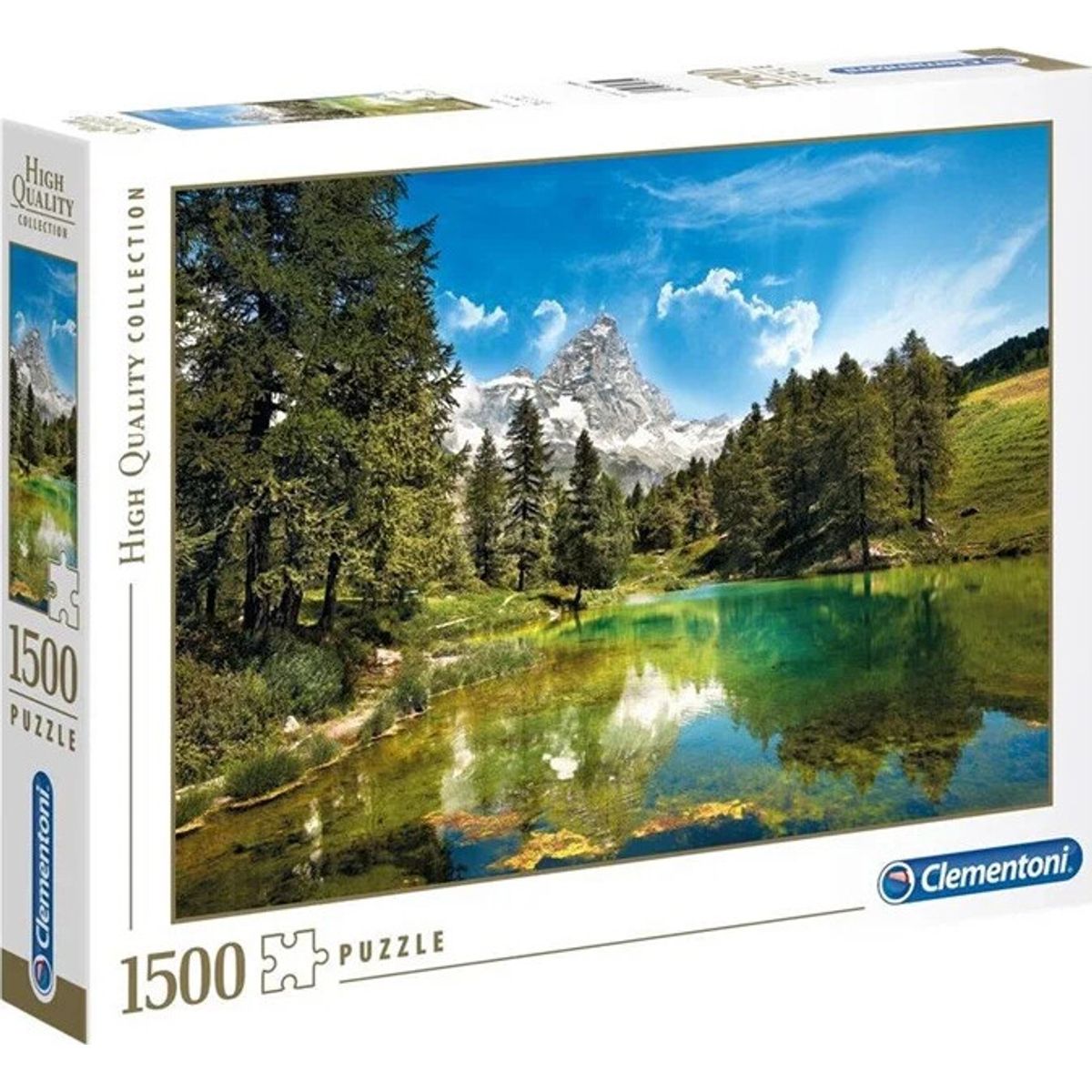 Clementoni Puslespil - Blue Lake - High Quality - 1500 Brikker