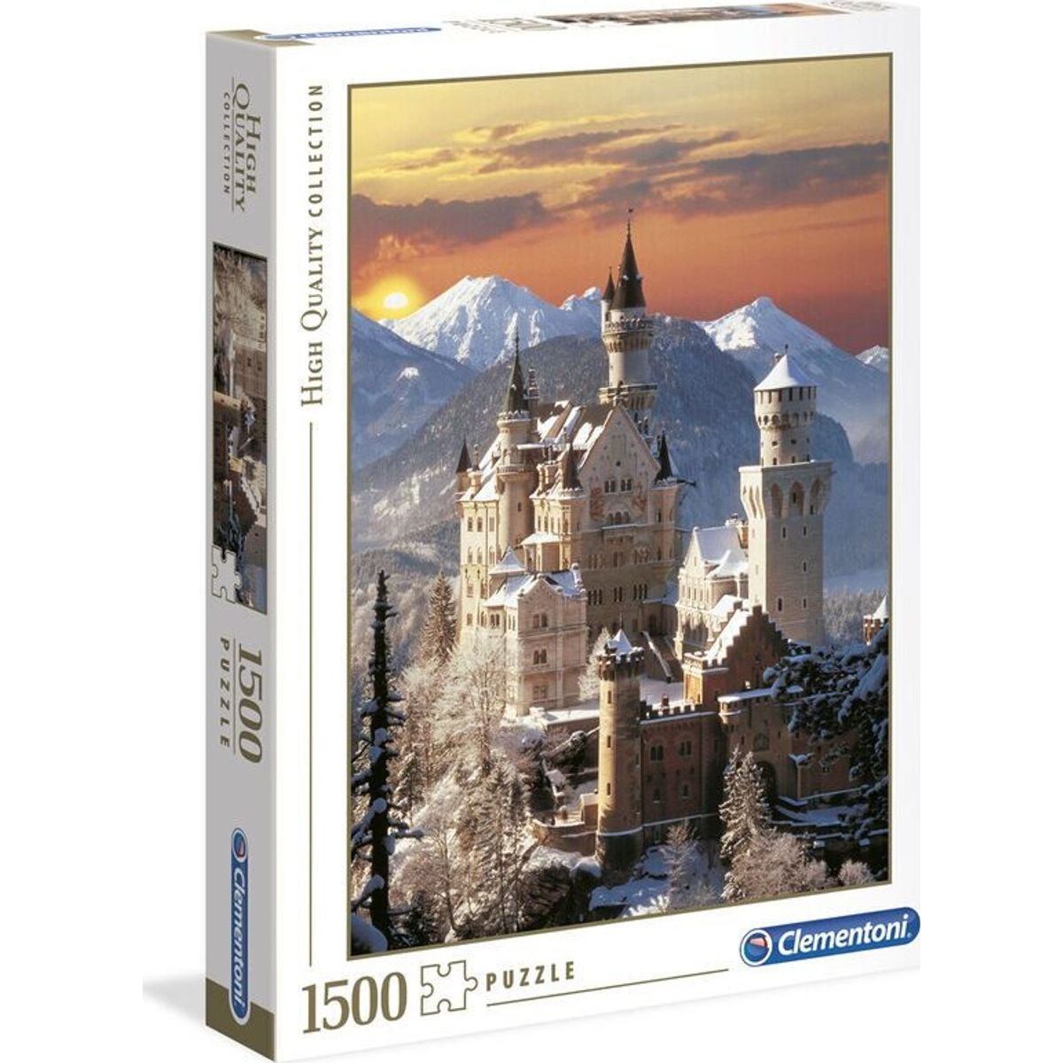 Clementoni Puslespil - Neuschwanstein - High Quality - 1500 Brikker