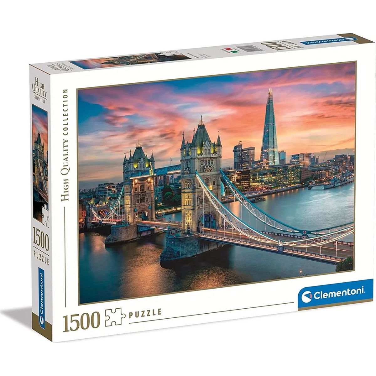 Clementoni Puslespil - London Twilight - High Quality - 1500 Brikker