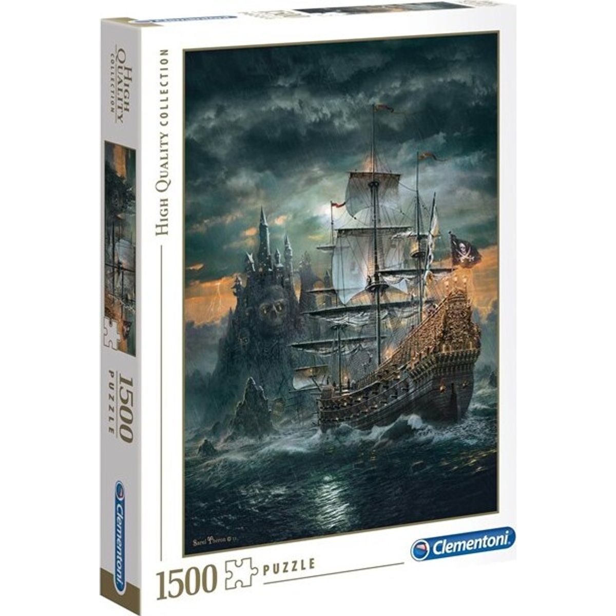 Clementoni Puslespil - The Pirates Ship - High Quality - 1500 Brikker