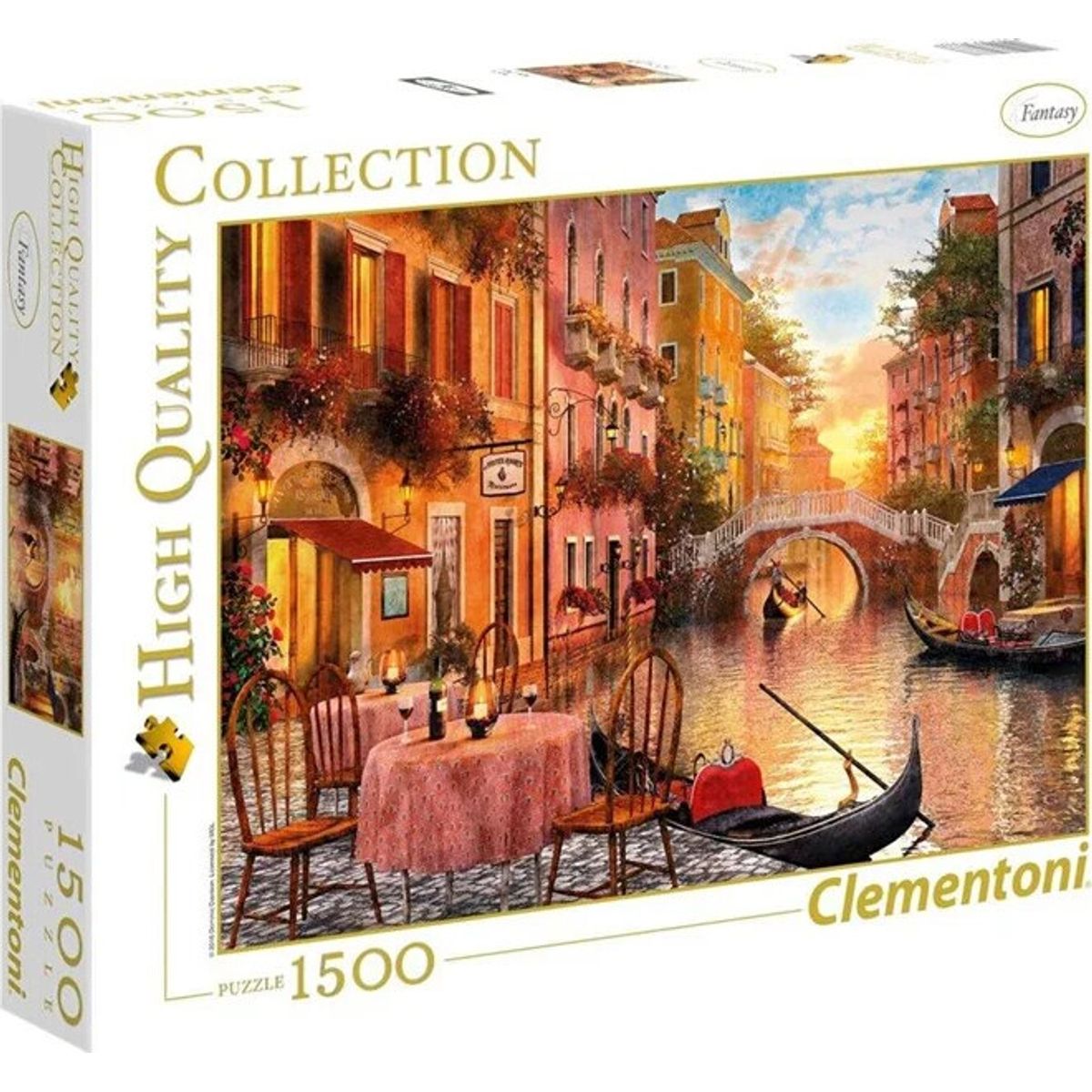 Clementoni Puslespil - Venedig - High Quality - 1500 Brikker