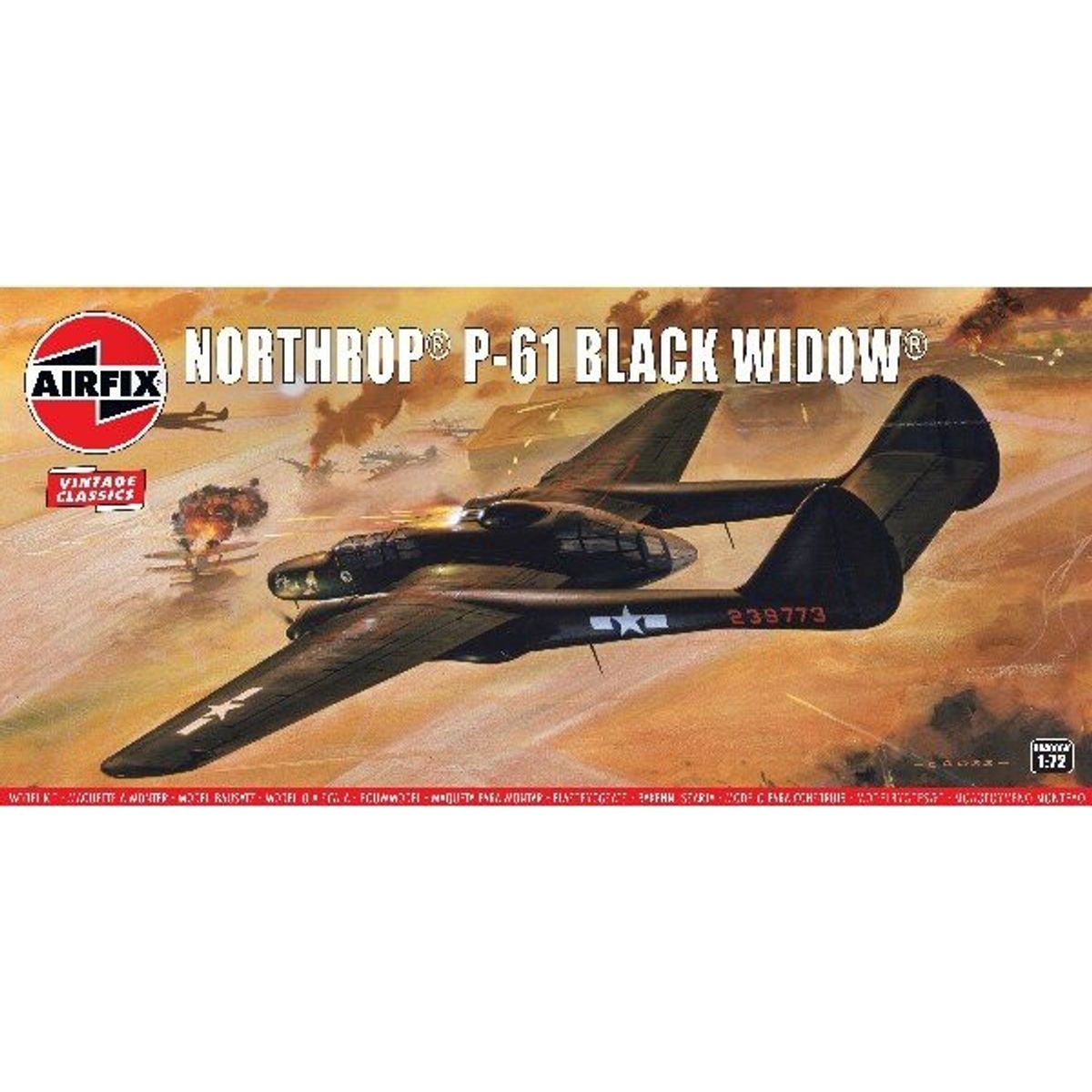 Airfix - Northrop P-61 Black Widow Fly Byggesæt - 1:72 - A04006v