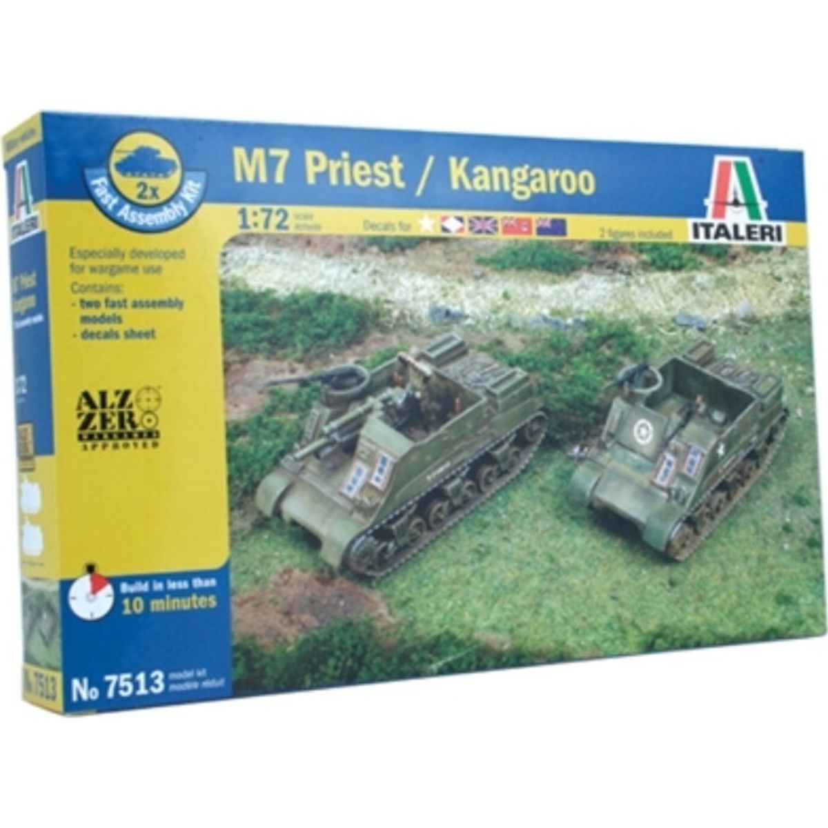 Italeri - M7 Priest Kangaroo 2 Fast Assembly Models - 1:72 - 7513s