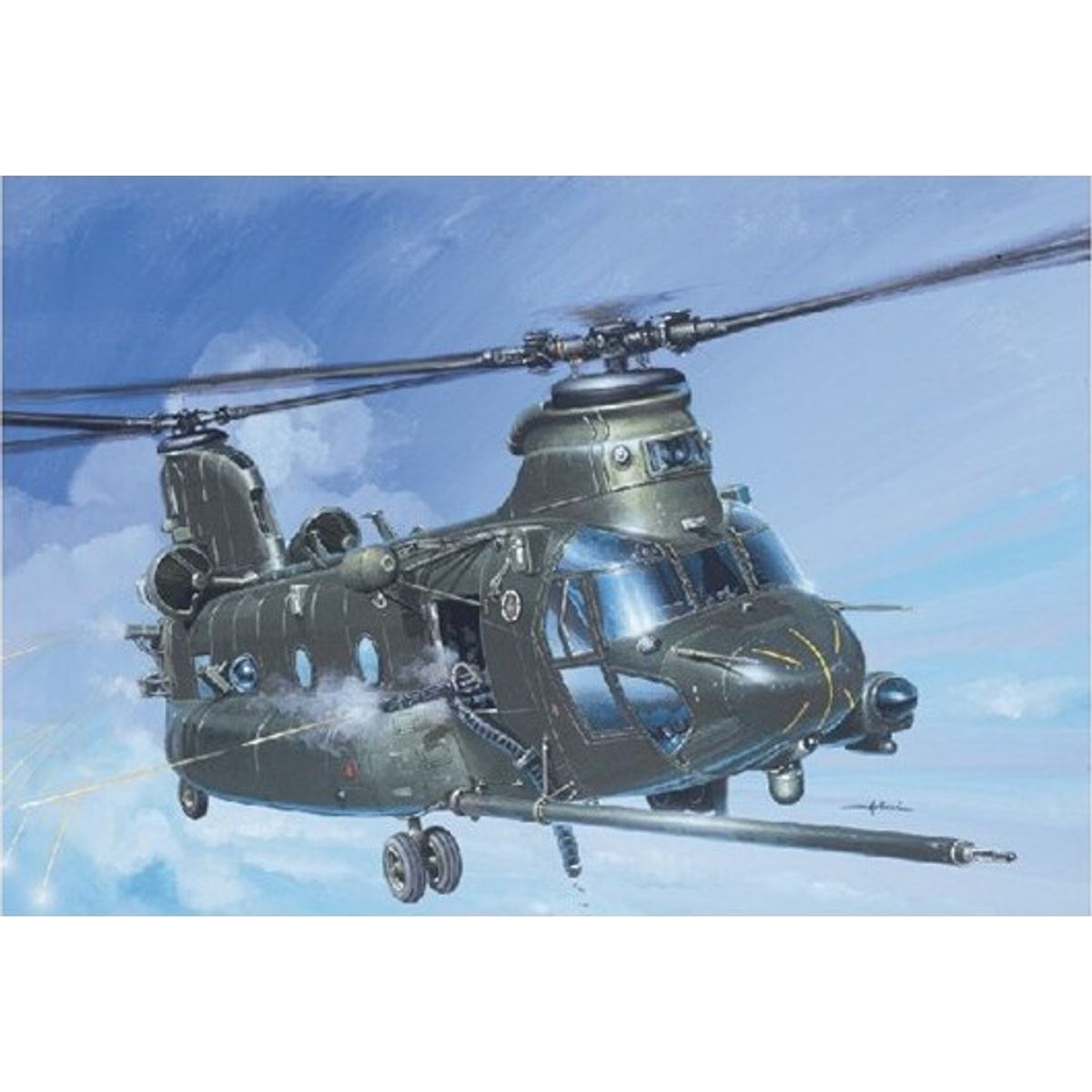 Italeri - Mh-47 E Soa Chinook Helikopter Byggesæt - 1:72 - 1218s